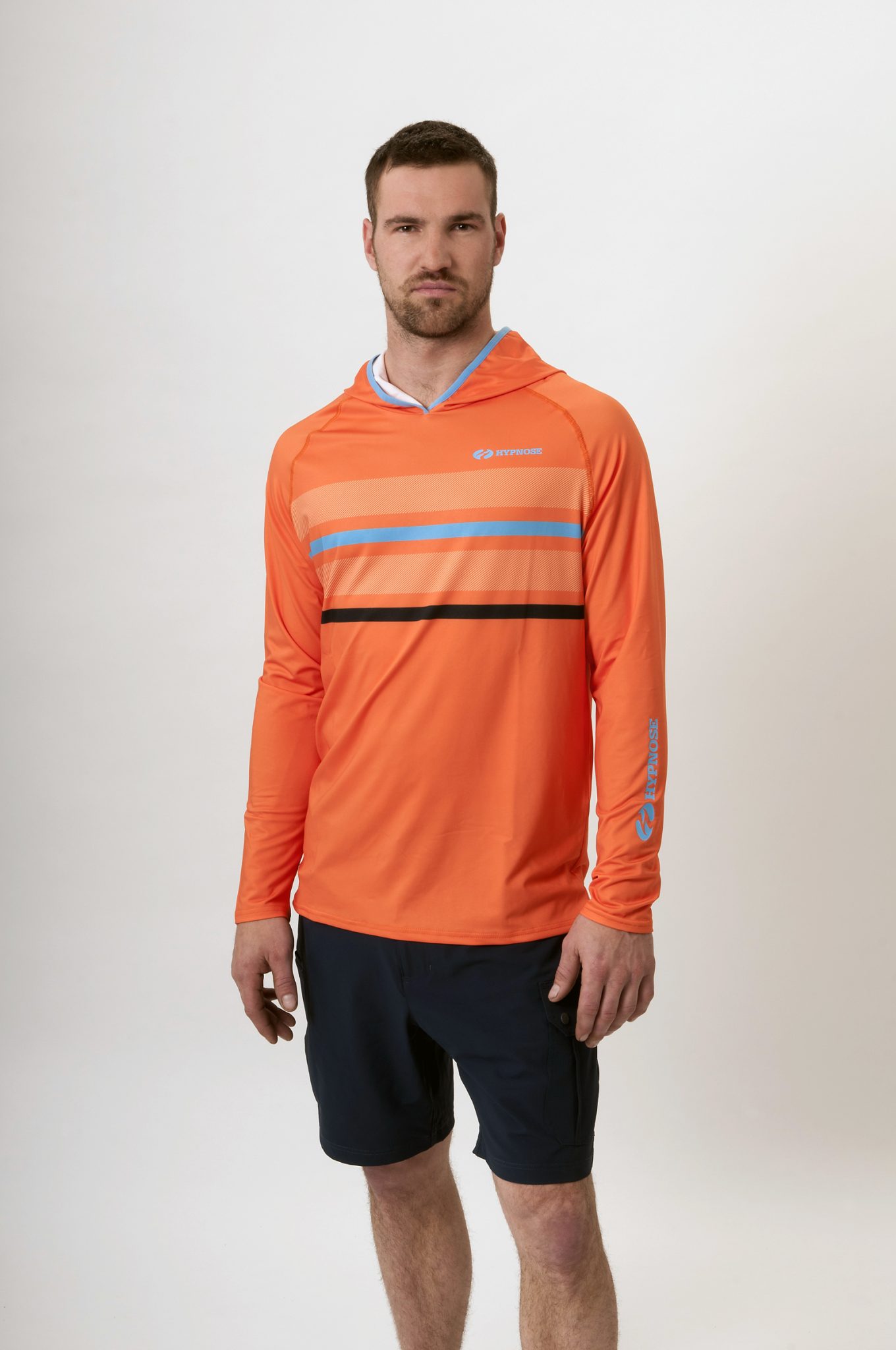Devote London Hector Mens Navy/Orange Hoodie main image 1